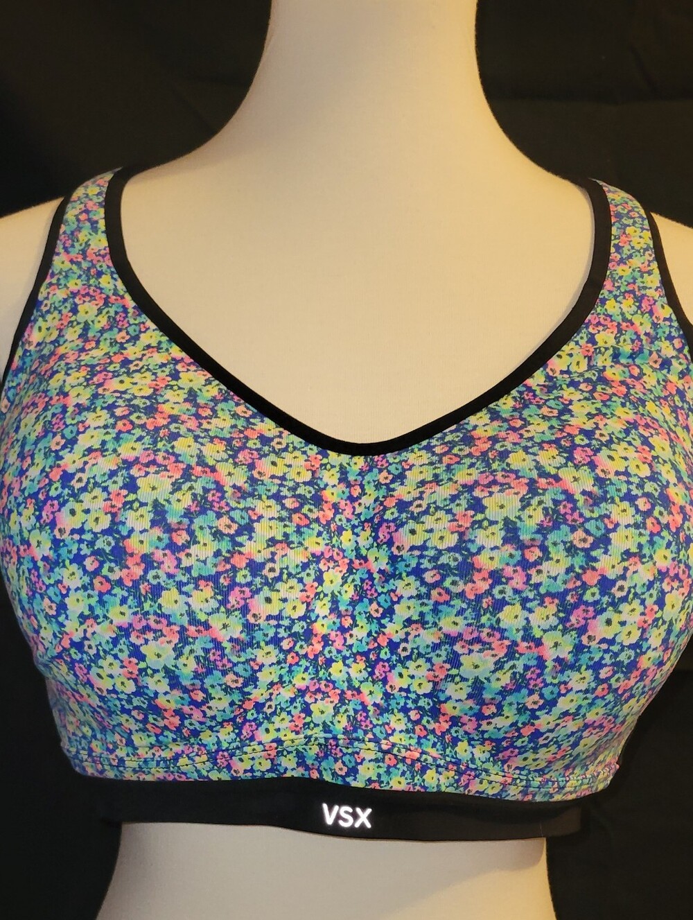 VSX Floral-Print Support Sports Bra in Multicolor